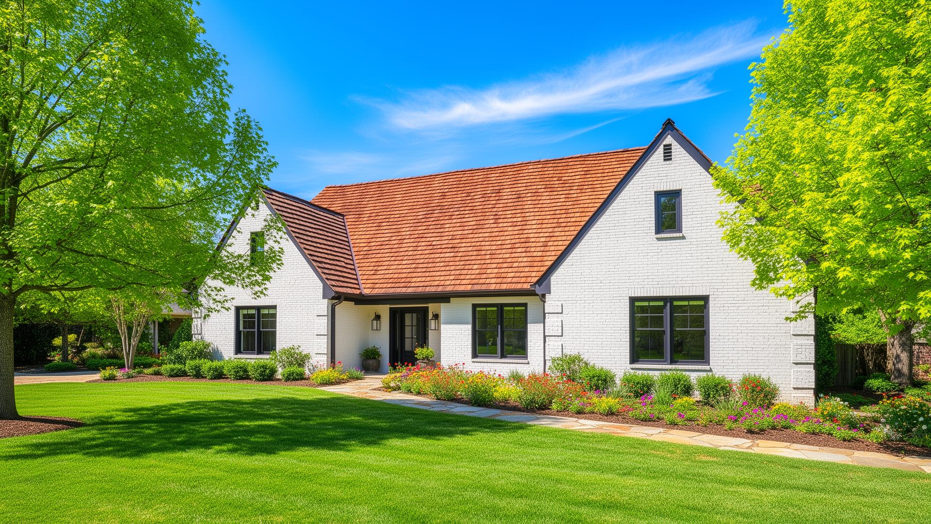 Beautiful home with sparkling clean windows